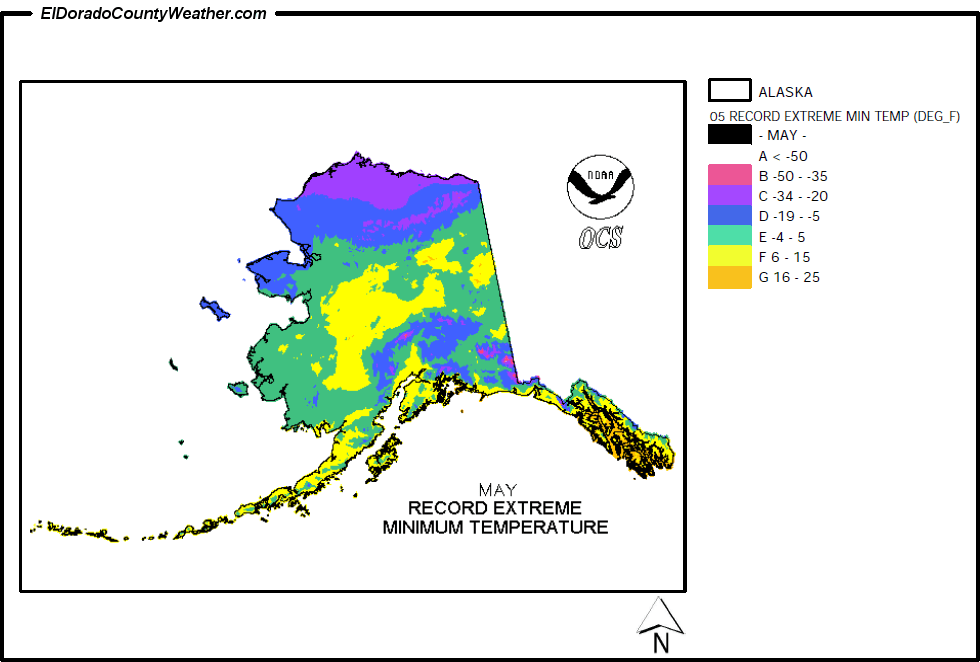 Alaska YearlyMonthly Record Extreme Minimum Temperatures